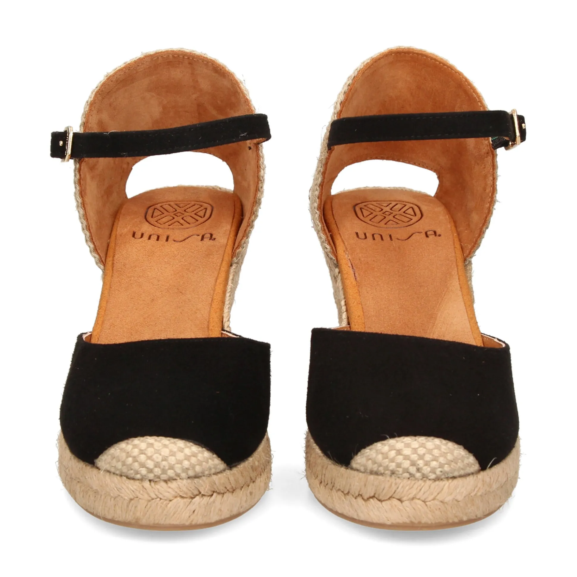 UNISA Alpargatas de Mujer CASTILLA_22 NEGRO