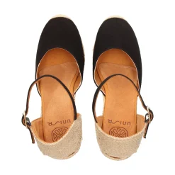 UNISA Alpargatas de Mujer CASTILLA_22 NEGRO