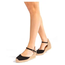 UNISA Alpargatas de Mujer CASTILLA_22 NEGRO