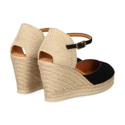 UNISA Alpargatas de Mujer CASTILLA_24_KS NEGRO