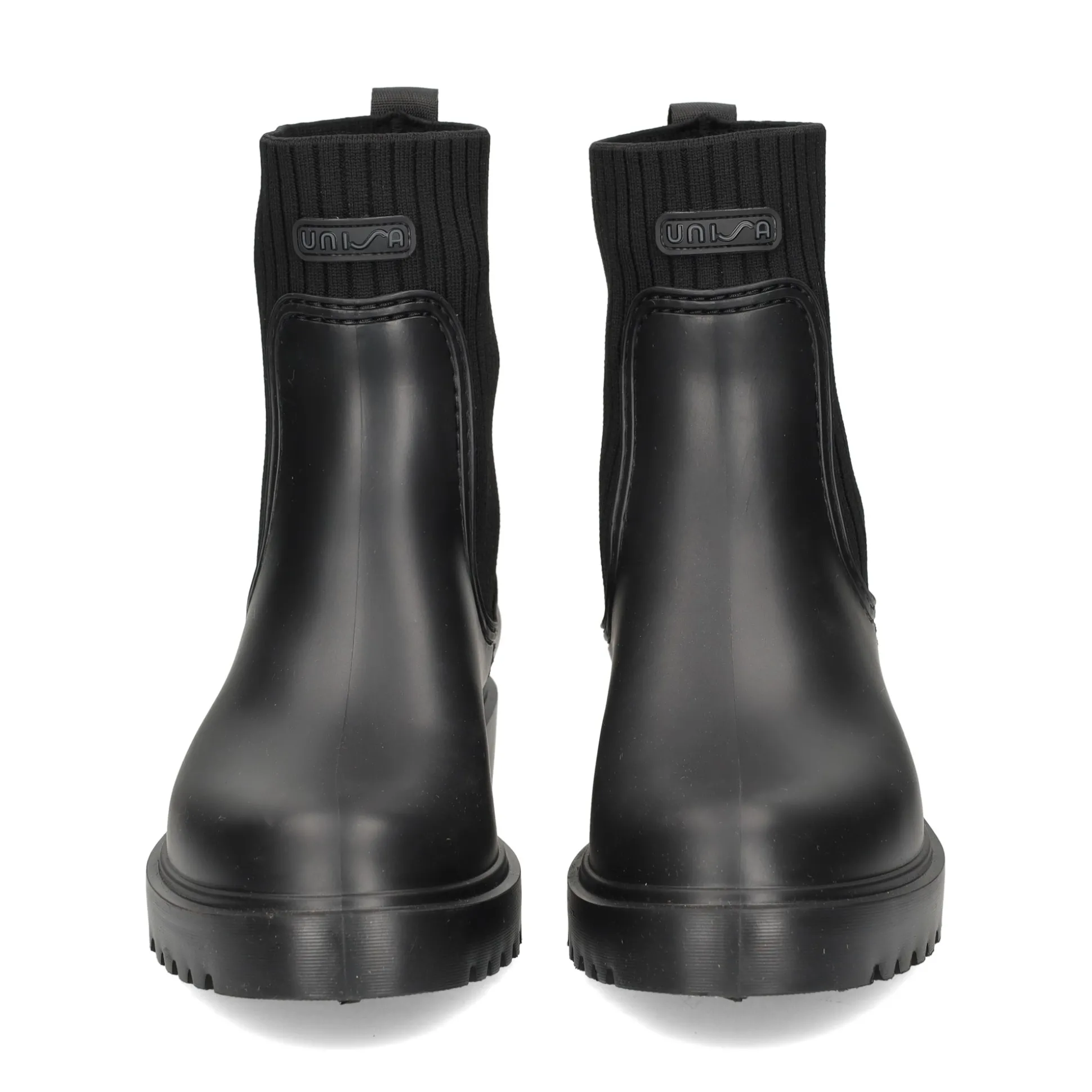 UNISA Botines con tacón de Mujer FAYNAR_RIB NEGRO