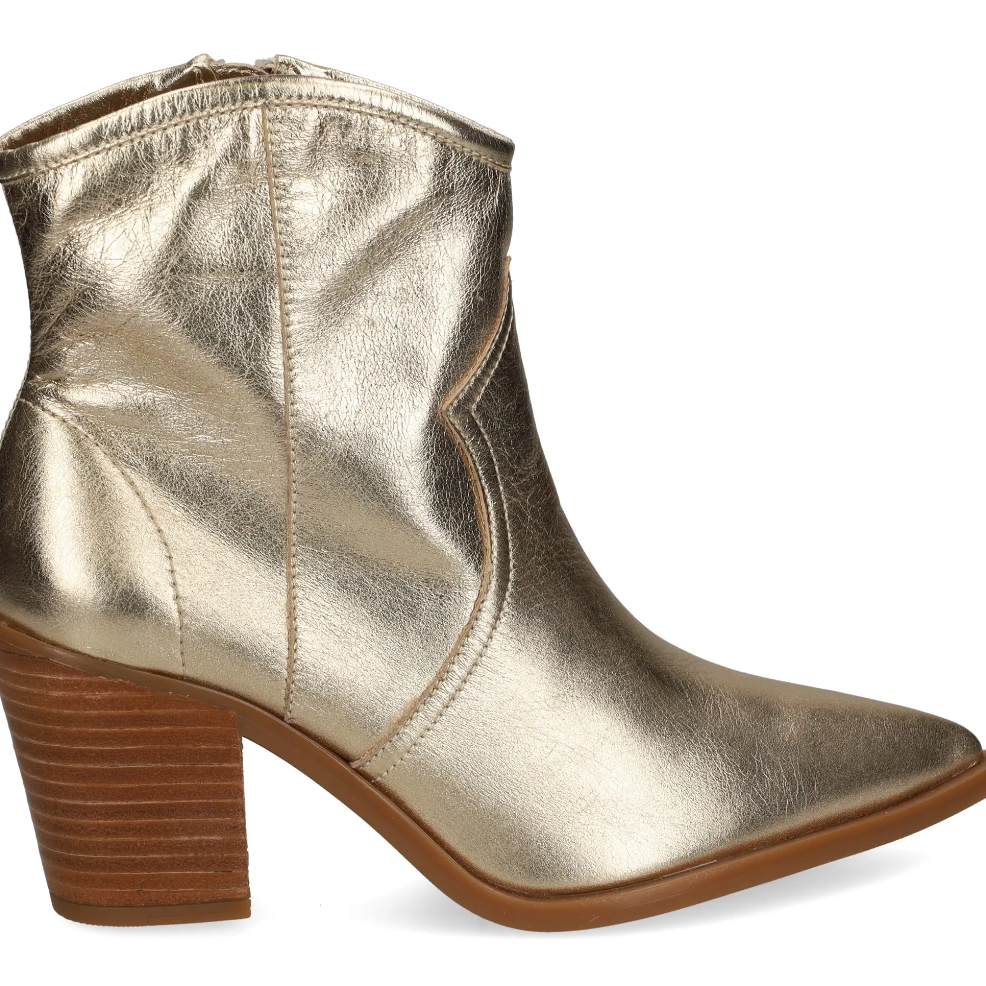 UNISA Botines con tacón de Mujer MELIAN_MEC PLATINO