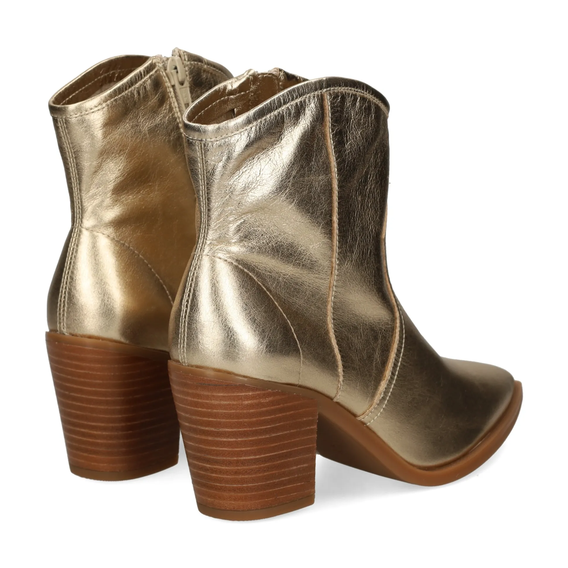 UNISA Botines con tacón de Mujer MELIAN_MEC PLATINO