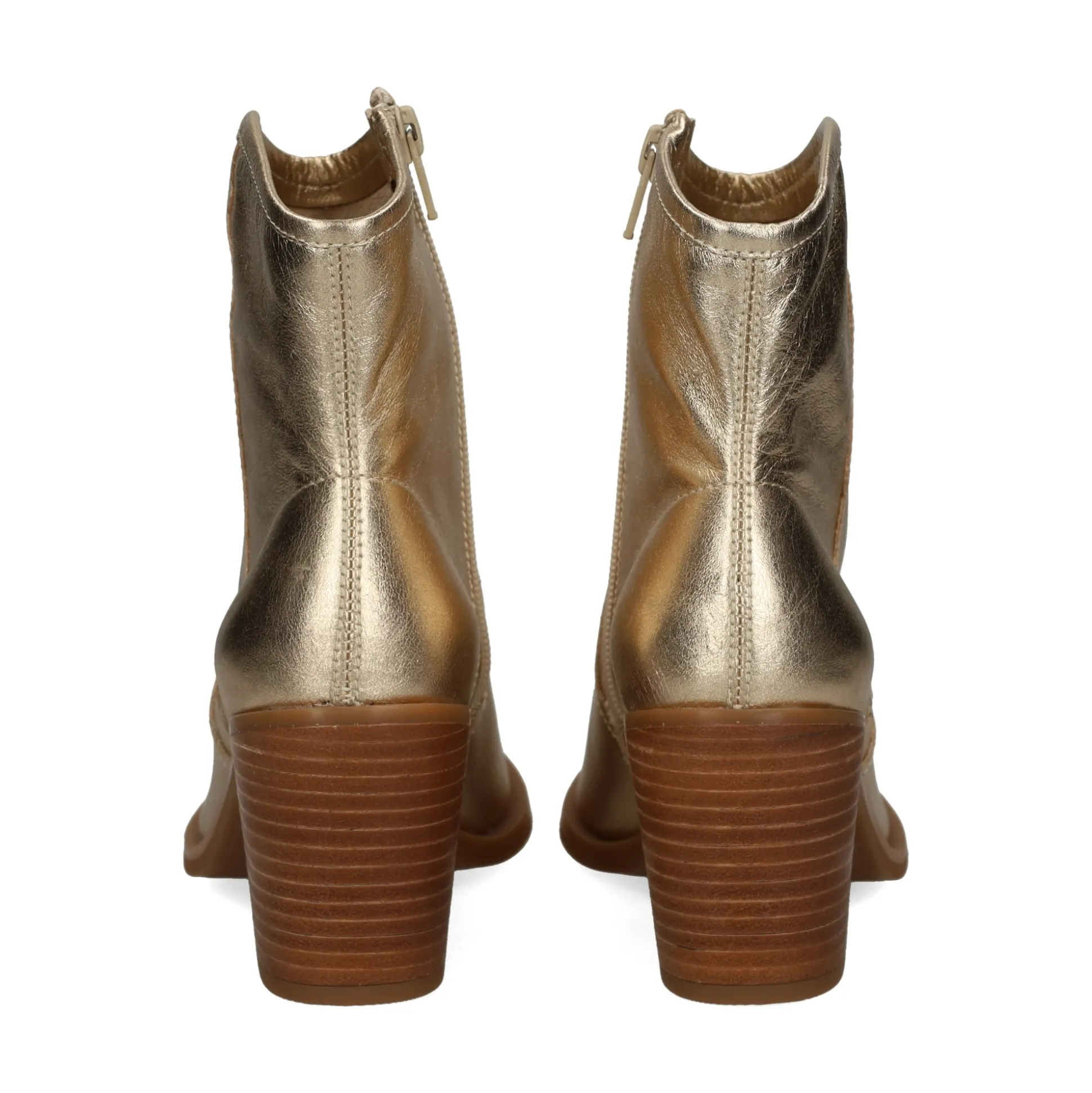 UNISA Botines con tacón de Mujer MELIAN_MEC PLATINO