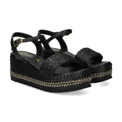 UNISA Sandalias con plataforma de Mujer KEBEC_25_GRA NEGRO
