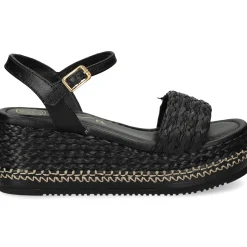 UNISA Sandalias con plataforma de Mujer KEBEC_25_GRA NEGRO