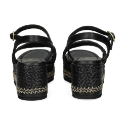 UNISA Sandalias con plataforma de Mujer KEBEC_25_GRA NEGRO