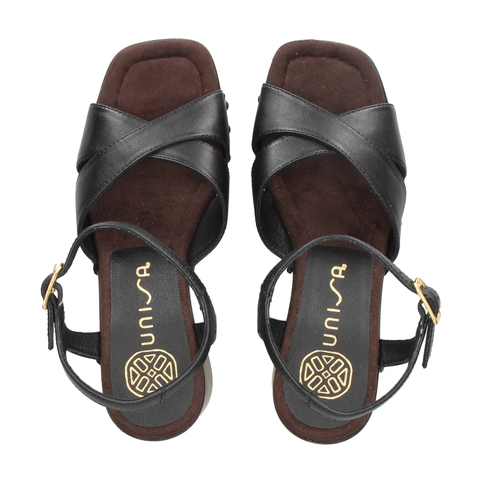 UNISA Sandalias con plataforma de Mujer OSUNA_GRA NEGRO