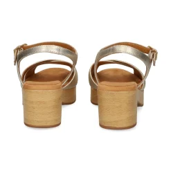 UNISA Sandalias con plataforma de Mujer IRAM_25_LMT PLATINO