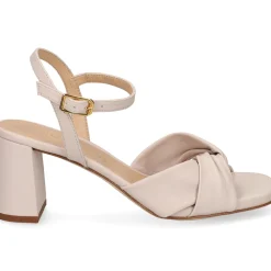 UNISA Sandalias con tacón de Mujer MEDWAY_NTO MARFIL
