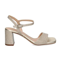 UNISA Sandalias con tacón de Mujer MORATY_23_EV PLATINO