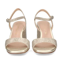 UNISA Sandalias con tacón de Mujer MORATY_23_EV PLATINO