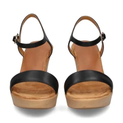 UNISA Sandalias cuña de Mujer RITA_23_NS NEGRO