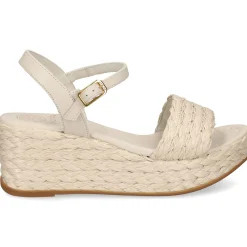 UNISA Sandalias cuña de Mujer KEBEC_MAR MARFIL