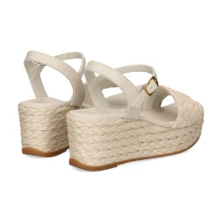 UNISA Sandalias cuña de Mujer KEBEC_MAR MARFIL