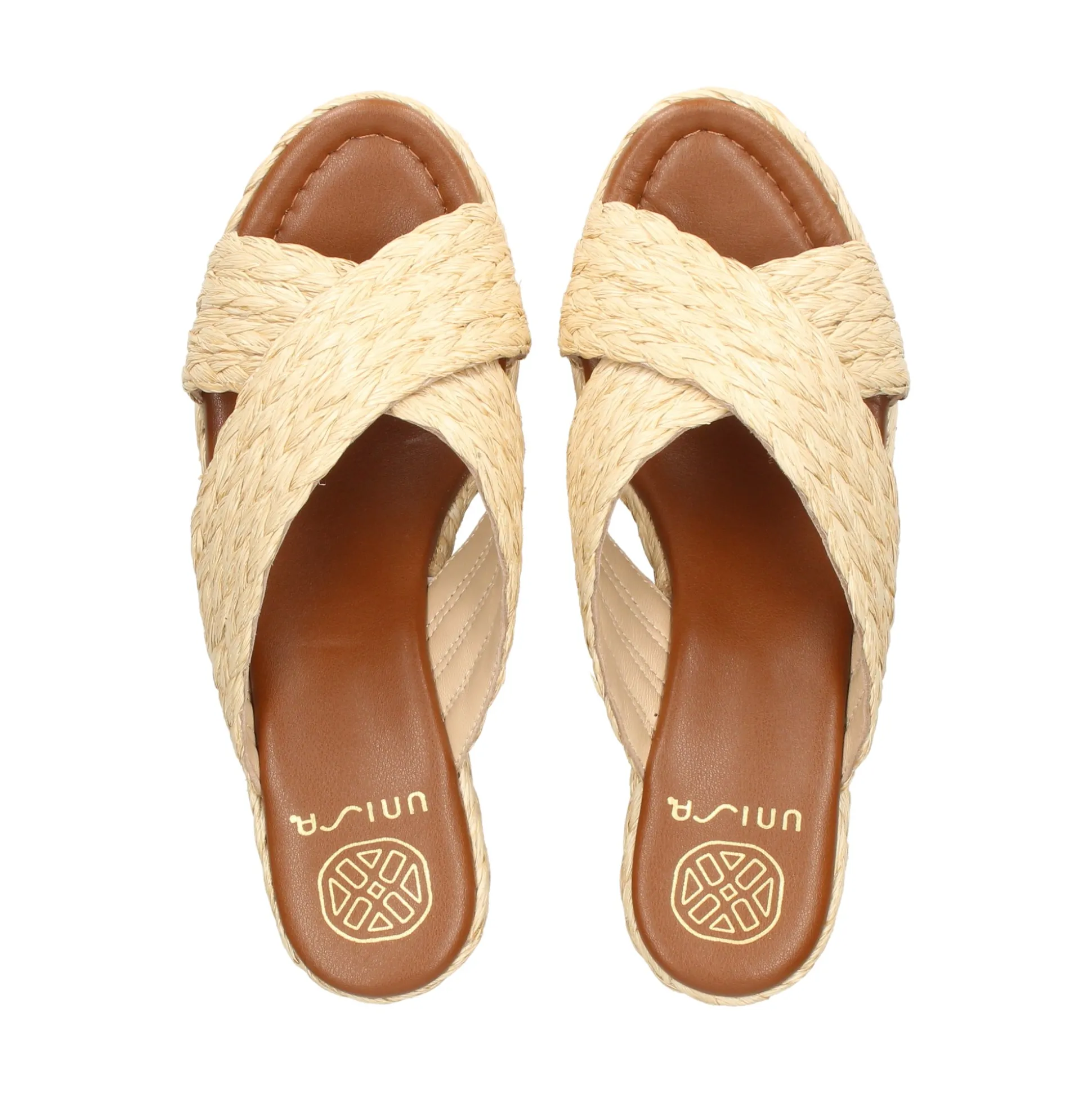 UNISA Sandalias cuña de Mujer KEMP_RF NATURAL
