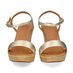 UNISA Sandalias cuña de Mujer RITA_24_LMT PLATINO