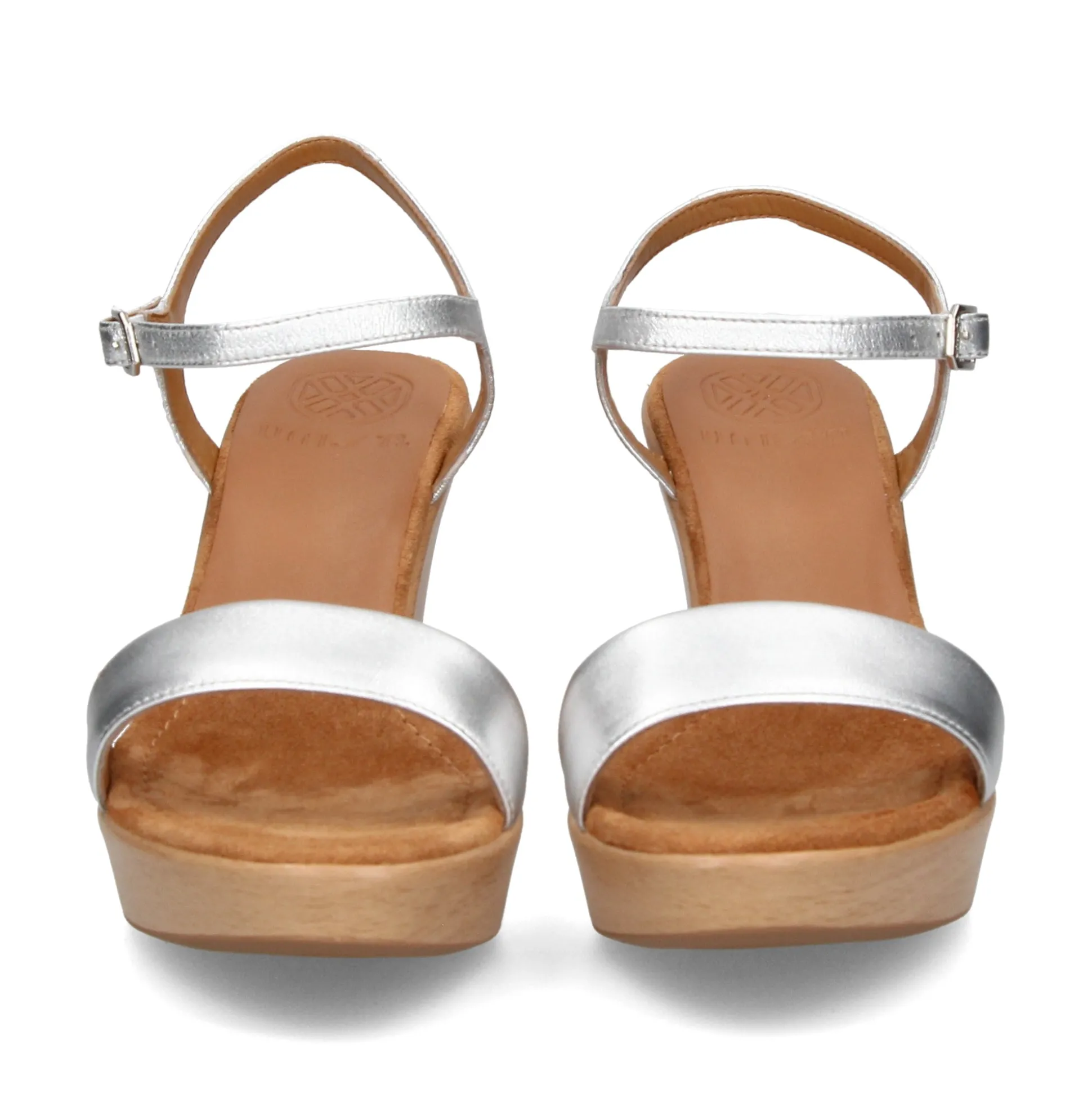 UNISA Sandalias cuña de Mujer RITA_23_LMT SILVER