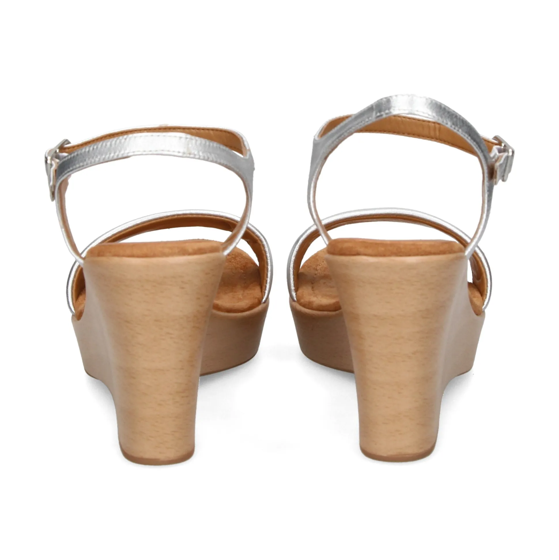 UNISA Sandalias cuña de Mujer RITA_23_LMT SILVER