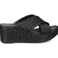 UNISA Sandalias cuña de Mujer KEMP_RF NEGRO