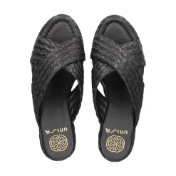 UNISA Sandalias cuña de Mujer KEMP_RF NEGRO