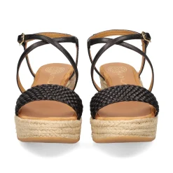 UNISA Sandalias cuña de Mujer KUSI_NS NEGRO