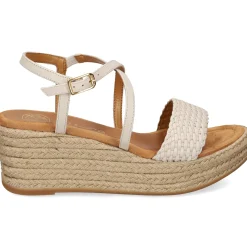 UNISA Sandalias cuña de Mujer KUSI_NS MARFIL