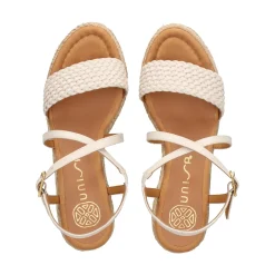 UNISA Sandalias cuña de Mujer KUSI_NS MARFIL