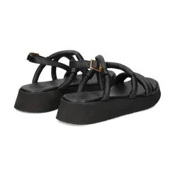 UNISA Sandalias planas de Mujer CEDRA_GRA NEGRO