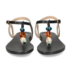 UNISA Sandalias planas de Mujer CUBANO_24_NS NEGRO