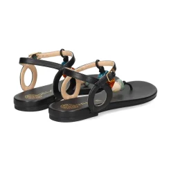 UNISA Sandalias planas de Mujer CUBANO_24_NS NEGRO