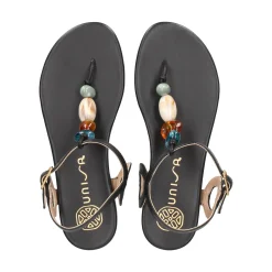 UNISA Sandalias planas de Mujer CUBANO_24_NS NEGRO