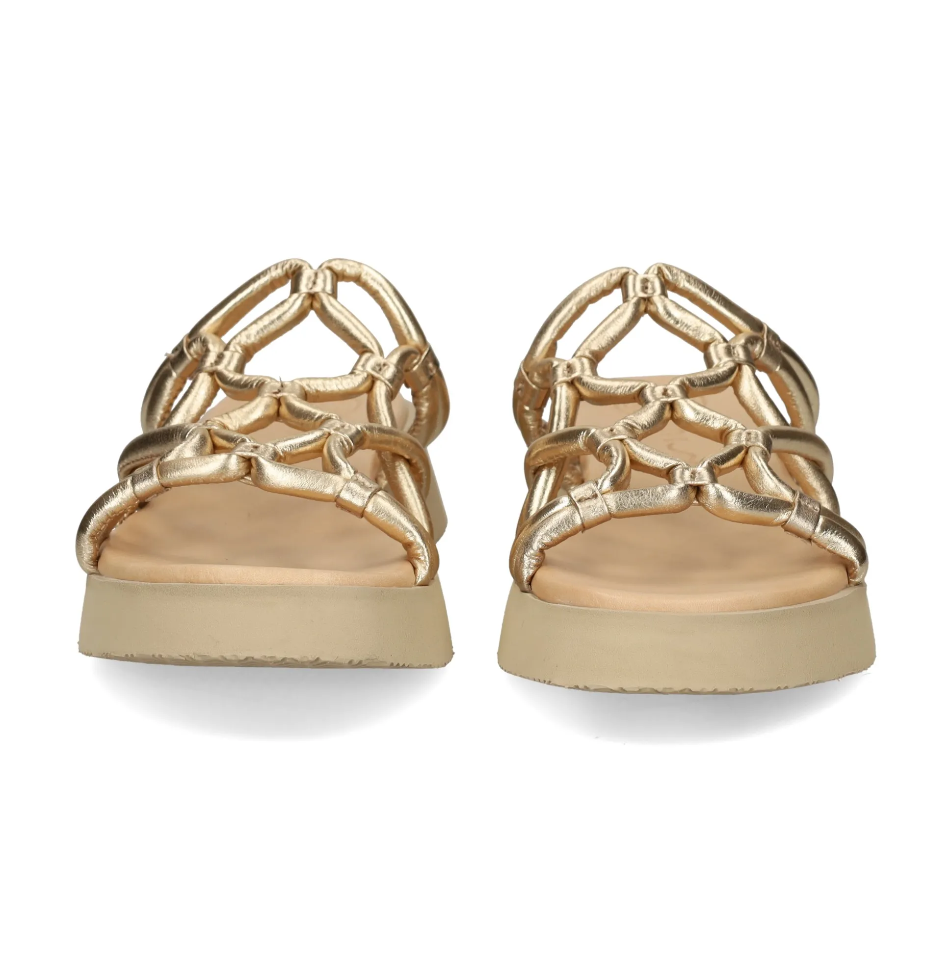 UNISA Sandalias planas de Mujer CORLIA_LMT PLATINO