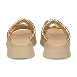 UNISA Sandalias planas de Mujer CORLIA_LMT PLATINO