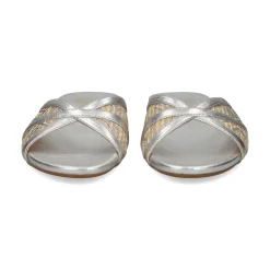 UNISA Sandalias planas de Mujer CHENEY_YU SILVER