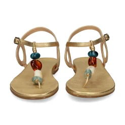 UNISA Sandalias planas de Mujer CUBANO_24_LMT GOLDEN