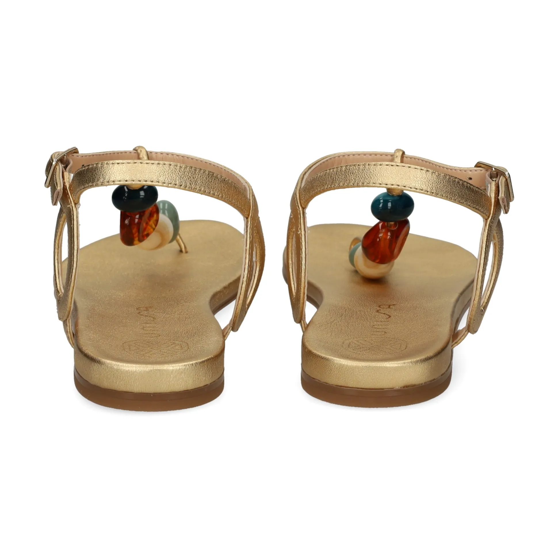 UNISA Sandalias planas de Mujer CUBANO_24_LMT GOLDEN