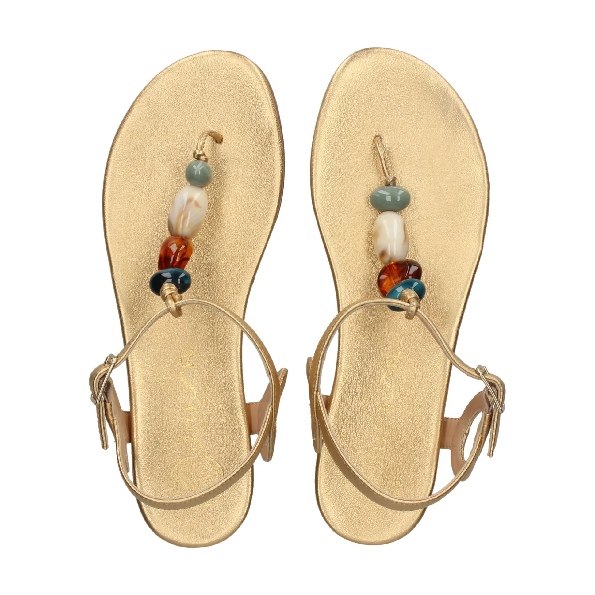 UNISA Sandalias planas de Mujer CUBANO_24_LMT GOLDEN