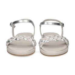UNISA Sandalias planas de Mujer COSO_LMT SILVER