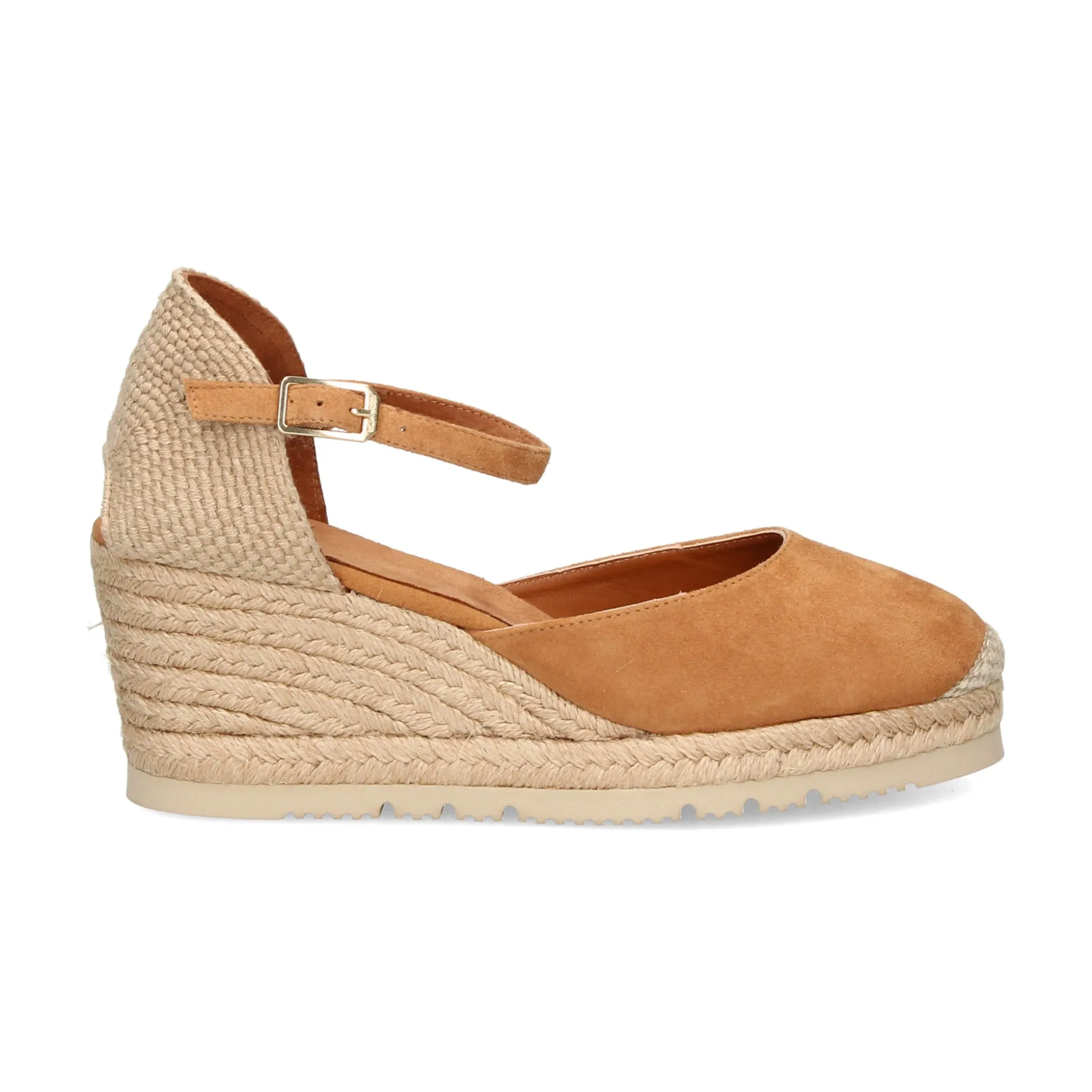 UNISA Zapatos cuña CACERES_23_KS CINNAMON