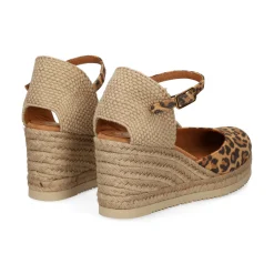 UNISA Zapatos cuña CACERES_25_LKD CINNAMON