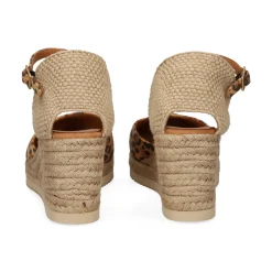 UNISA Zapatos cuña CACERES_25_LKD CINNAMON