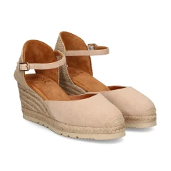 UNISA Zapatos cuña CACERES_23_ECL NATURAL