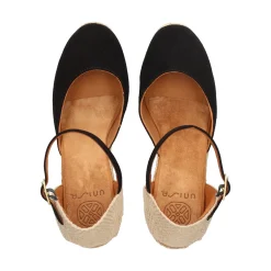 UNISA Zapatos cuña CACERES_25_KS NEGRO