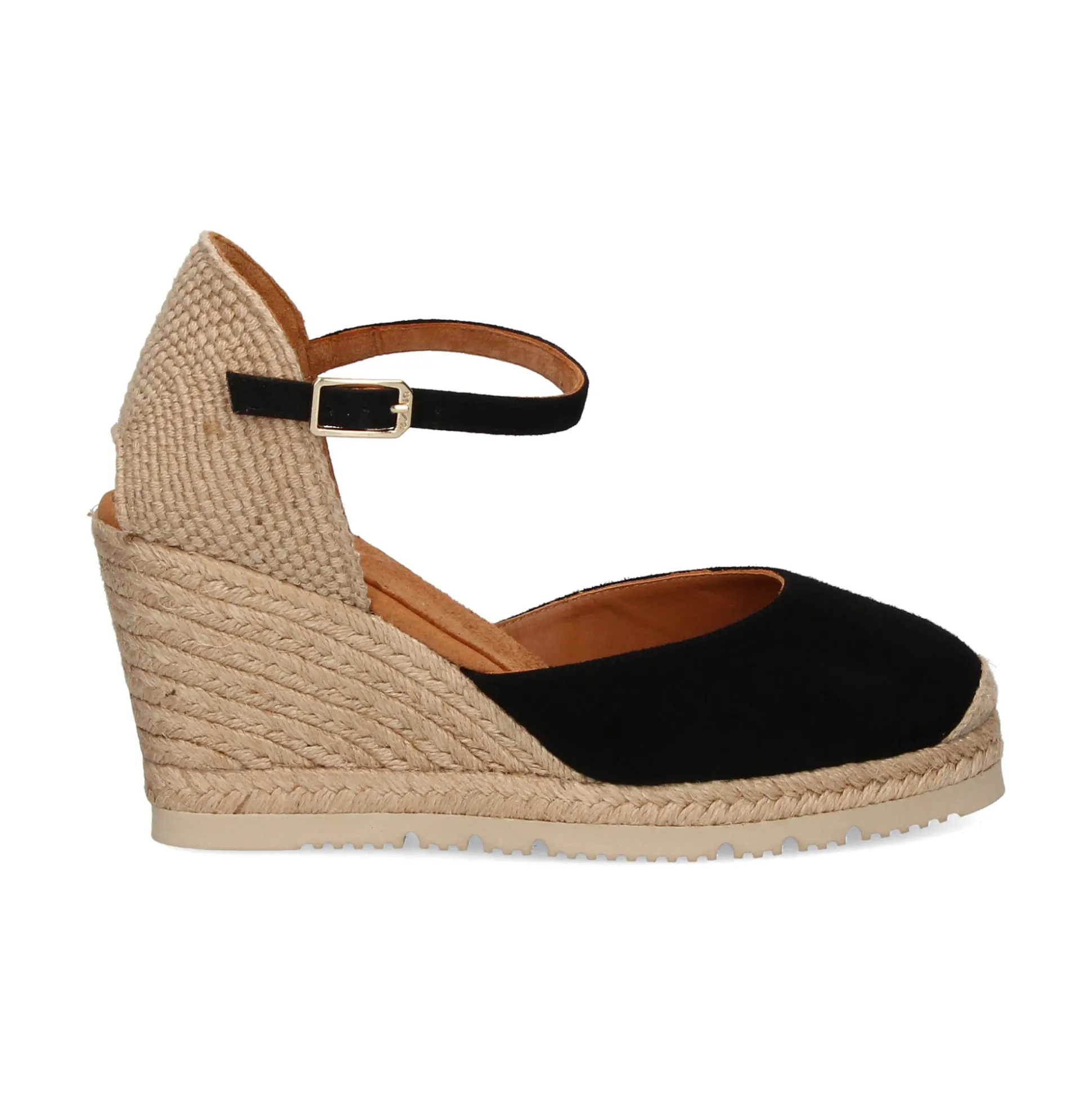 UNISA Zapatos cuña CASTILLA_23_KS NEGRO