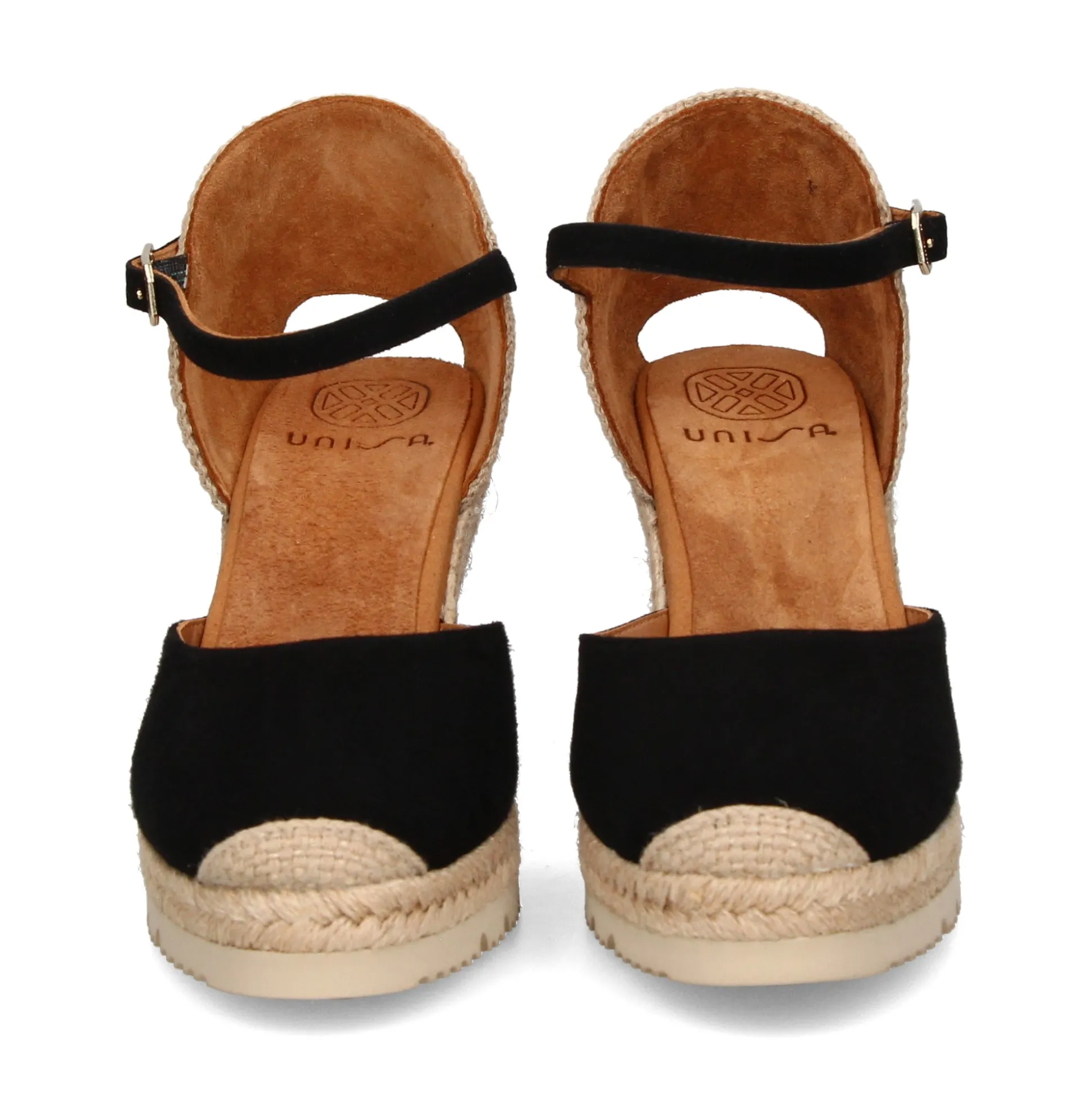 UNISA Zapatos cuña CASTILLA_23_KS NEGRO