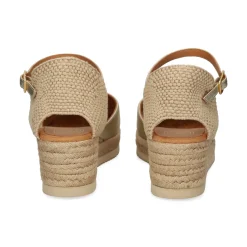 UNISA Zapatos cuña CISCA_25_LMT PLATINO