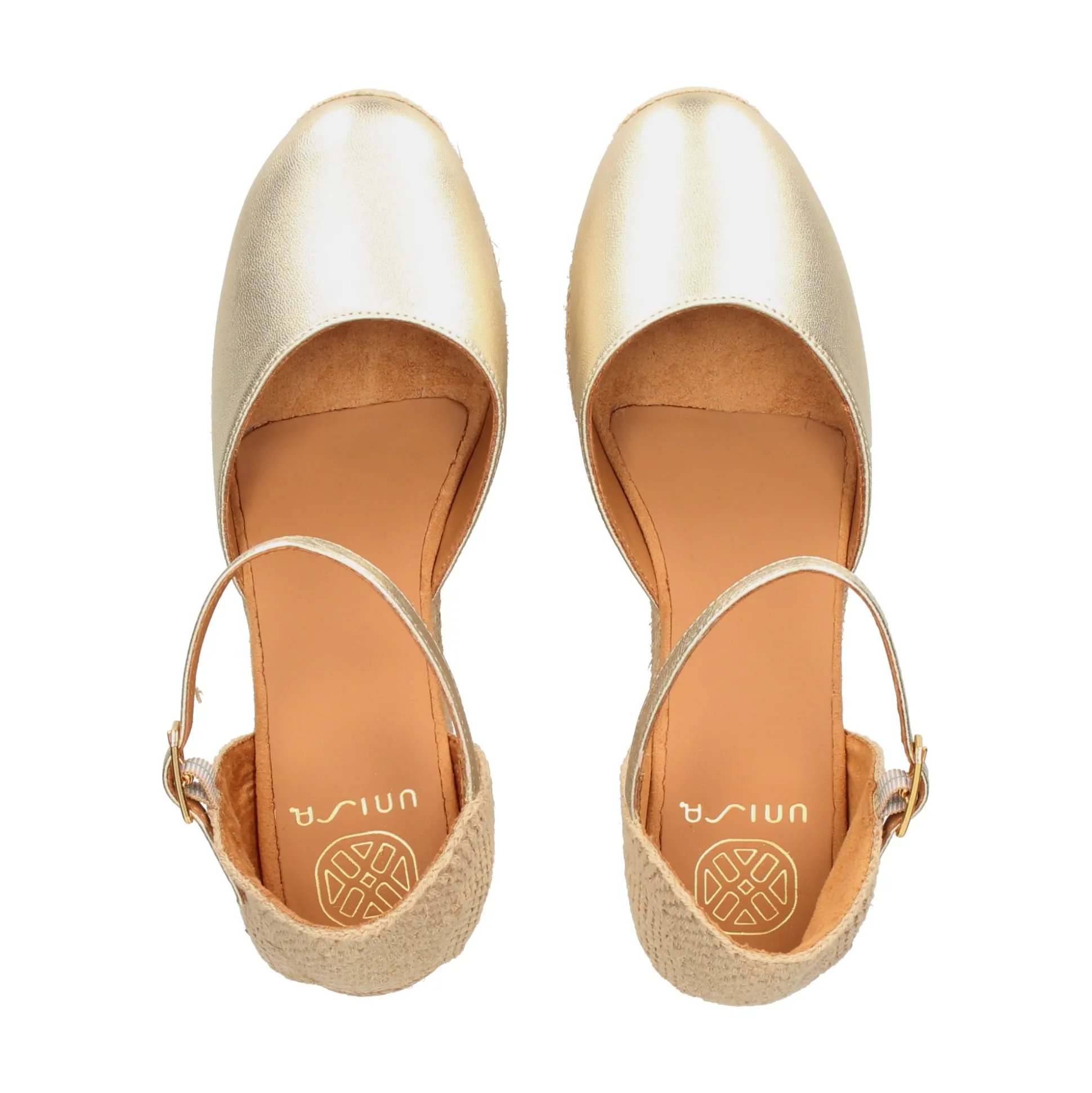 UNISA Zapatos cuña CISCA_25_LMT PLATINO