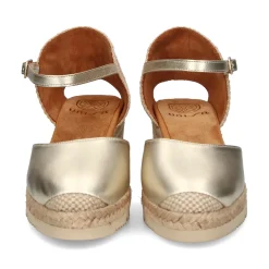 UNISA Zapatos cuña CISCA_23_LMT PLATINO