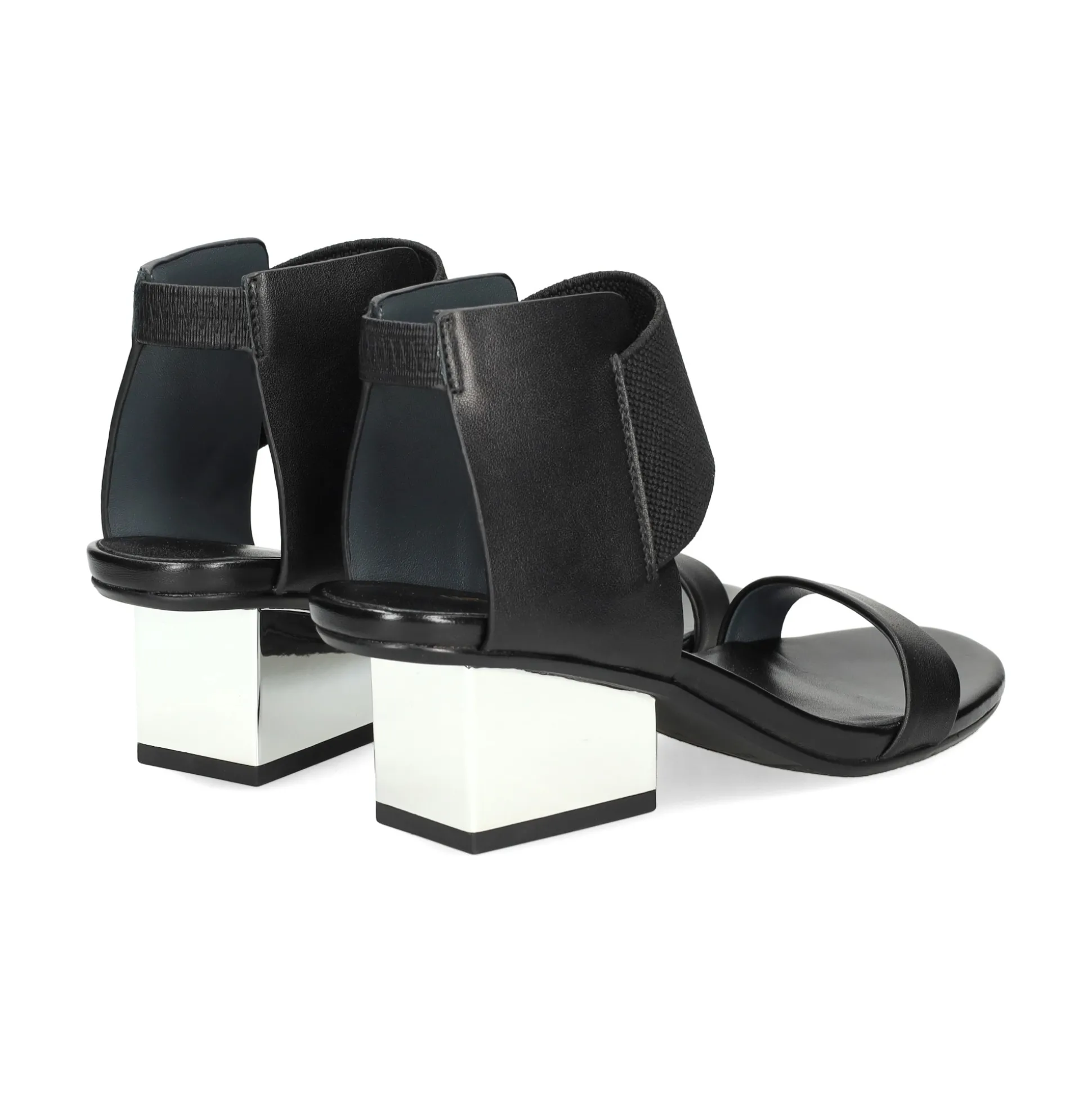 UNITED NUDE Sandalias con tacón de Mujer RAILA MID NEGRO